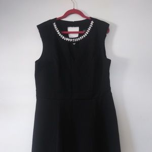 ::NWT:: Black Knit shift dress with Rhinestones